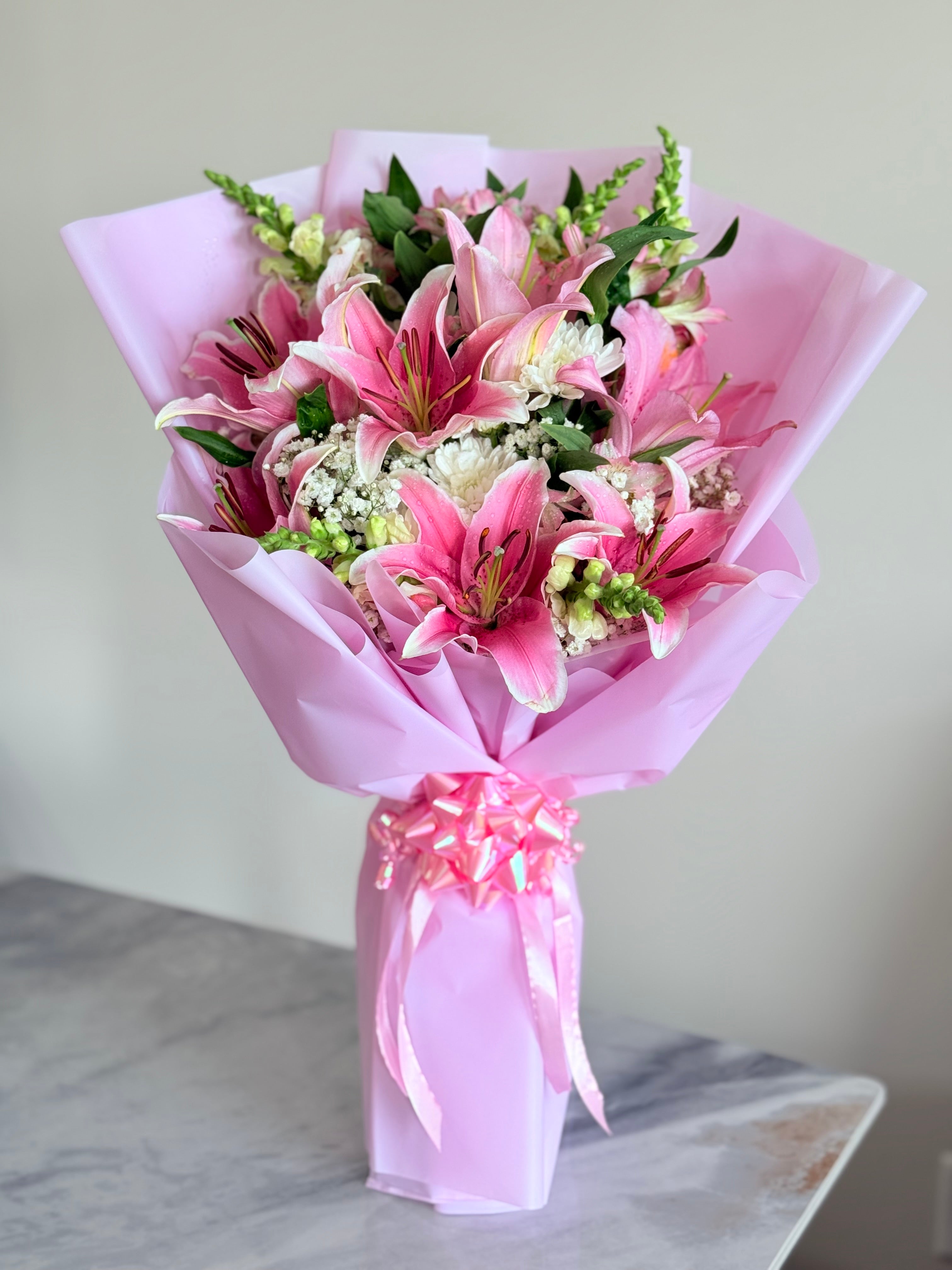 Pink Lilies Bouquet