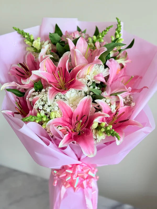 Pink Lilies Bouquet
